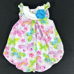 Baby Essentials Colorful Butterfly Print One Piece